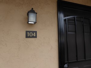 Apartment Unit Plaque