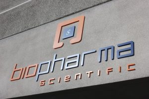 Acrylic Building Sign Biopharma