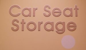 Room Sign for Car Seat Storage