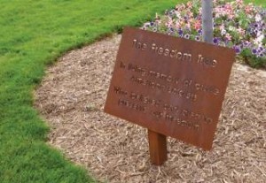 WeatheringSteelGardenParkSign