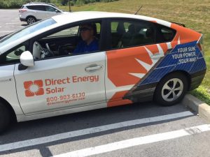 Direct Energy Solar outputs its entire fleet in attention-getting, business generating car wraps
