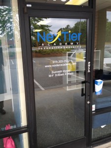 Nextier Academy Door Graphics and Cut Vinyl Letters