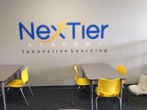 Nextier Academy Interior Printed Cut Vinyl Logo Wall Graphic