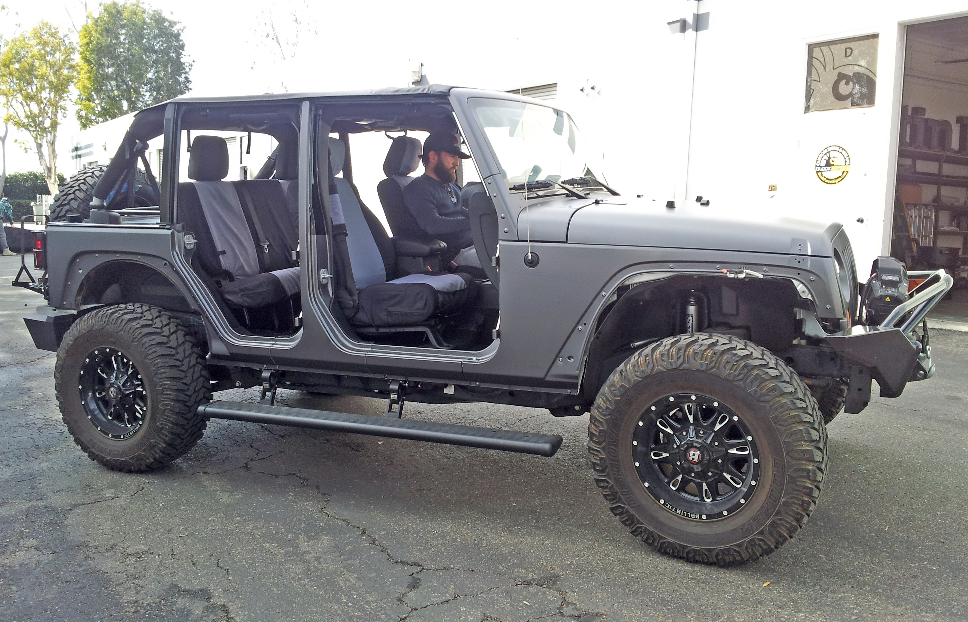 Full Vinyl Wrap on a Jeep Wrangler to Change the Color in Tustin, CA -  Tustin, CA - Signs