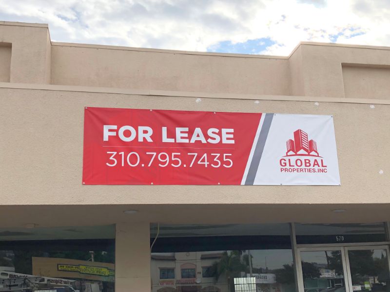 For Lease Banners in Anaheim CA