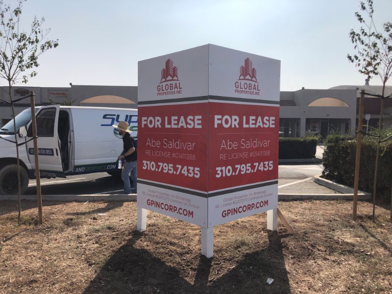 Commercial Property For Lease Signs in La Habra CA