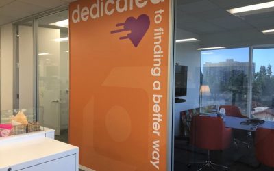 Orange CA Office Wall Murals and Graphics Brand Tech Company’s New Space!