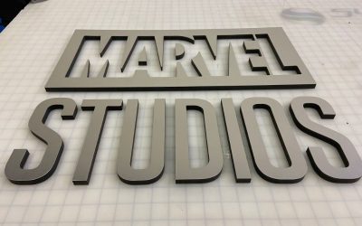 Brushed Metal Lobby Logo Signs for Offices in Orange County CA!