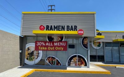 OPEN Circle Shaped Signs Bring in Business for Retailers at Shopping Centers in Anaheim!