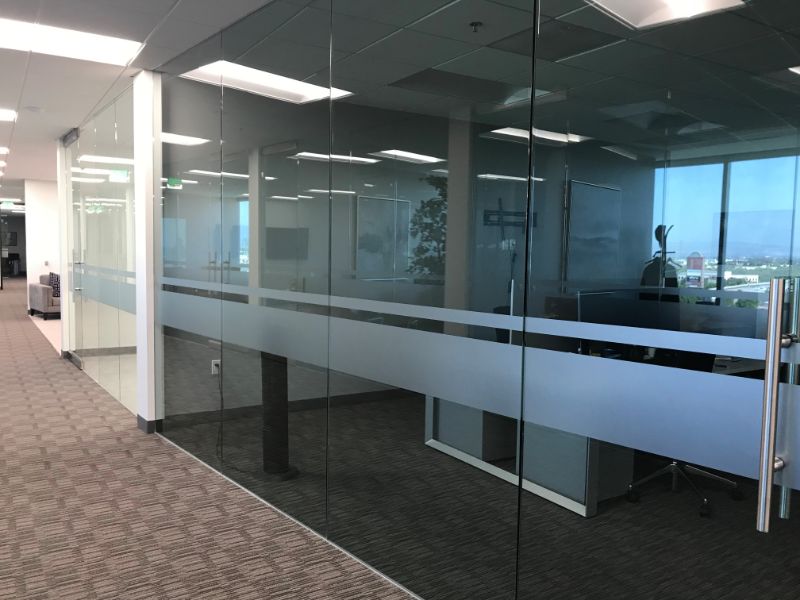 Frosted Vinyl Office Window Graphics for Schimmel & Parks Sherman Oaks