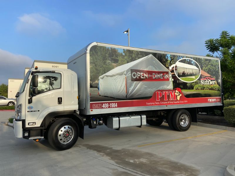 box truck wrap in Paramount CA