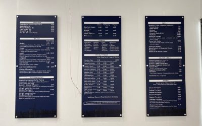 Custom Designed Restaurant Menu Boards in Los Angeles!