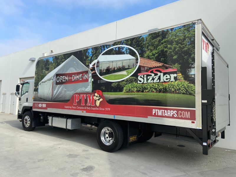 box truck wrap in Paramount CA