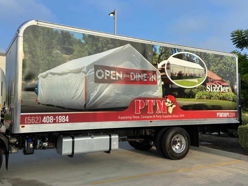 box truck wrap in Paramount CA