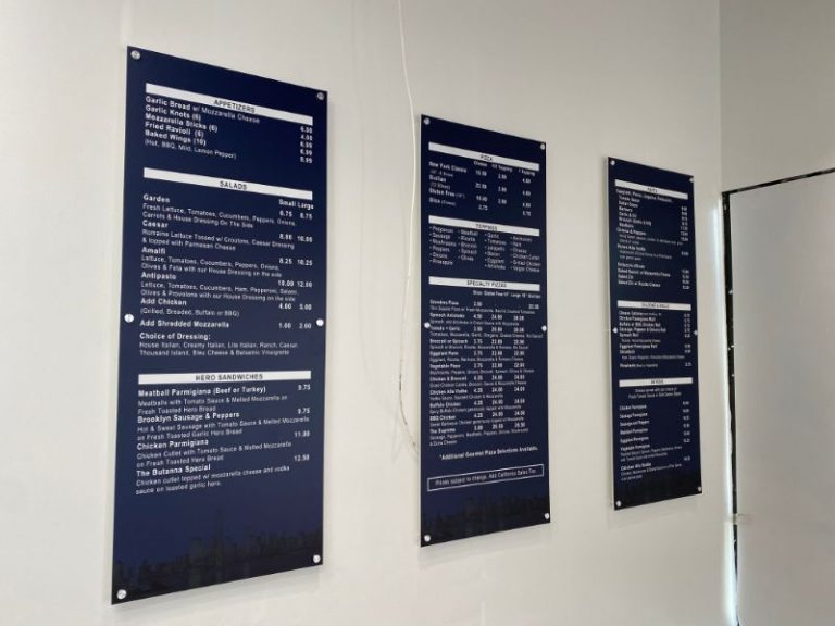 Custom Designed Restaurant Menu Boards in Los Angeles! Buena Park, CA Signs