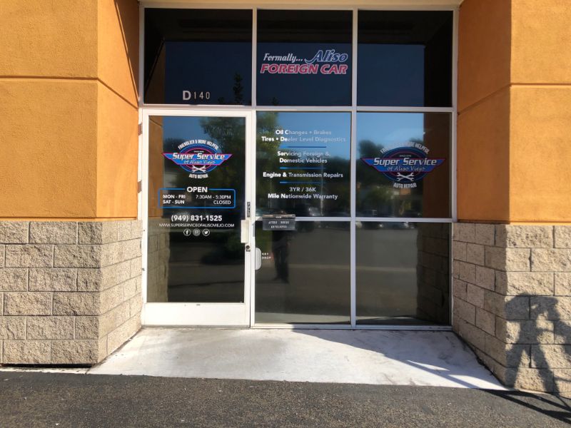 Retail Window Graphics and Lettering for Businesses in Fullerton CA