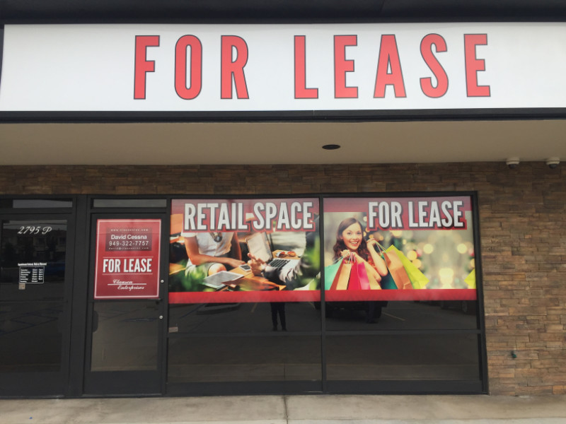 Commercial Property “For Lease” Signs in Orange County CA