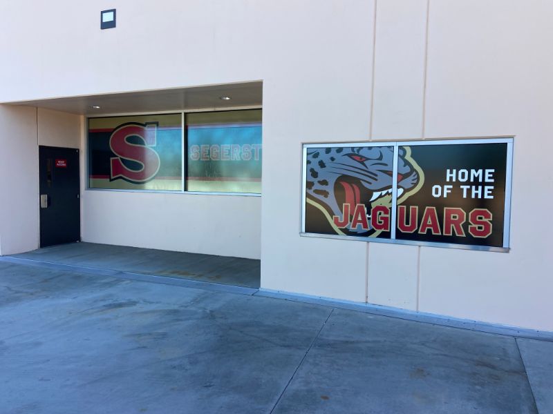 Perforated Window Graphics Allow Visibility in Santa Ana CA