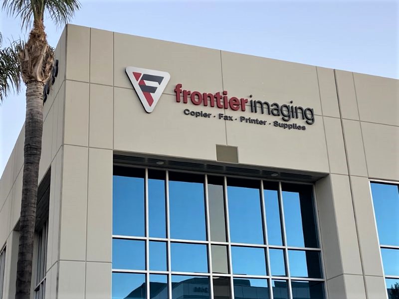 Frontier Imaging Moves to Santa Fe Springs, CA and Finds a Very Capable Building Sign Company Nearby