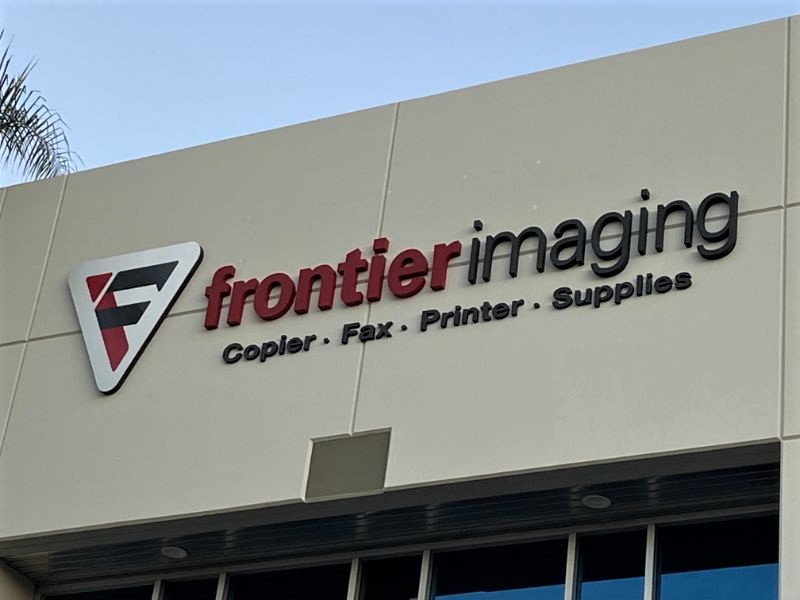 Frontier Imaging Moves to Santa Fe Springs, CA and Finds a Very Capable Building Sign Company Nearby!