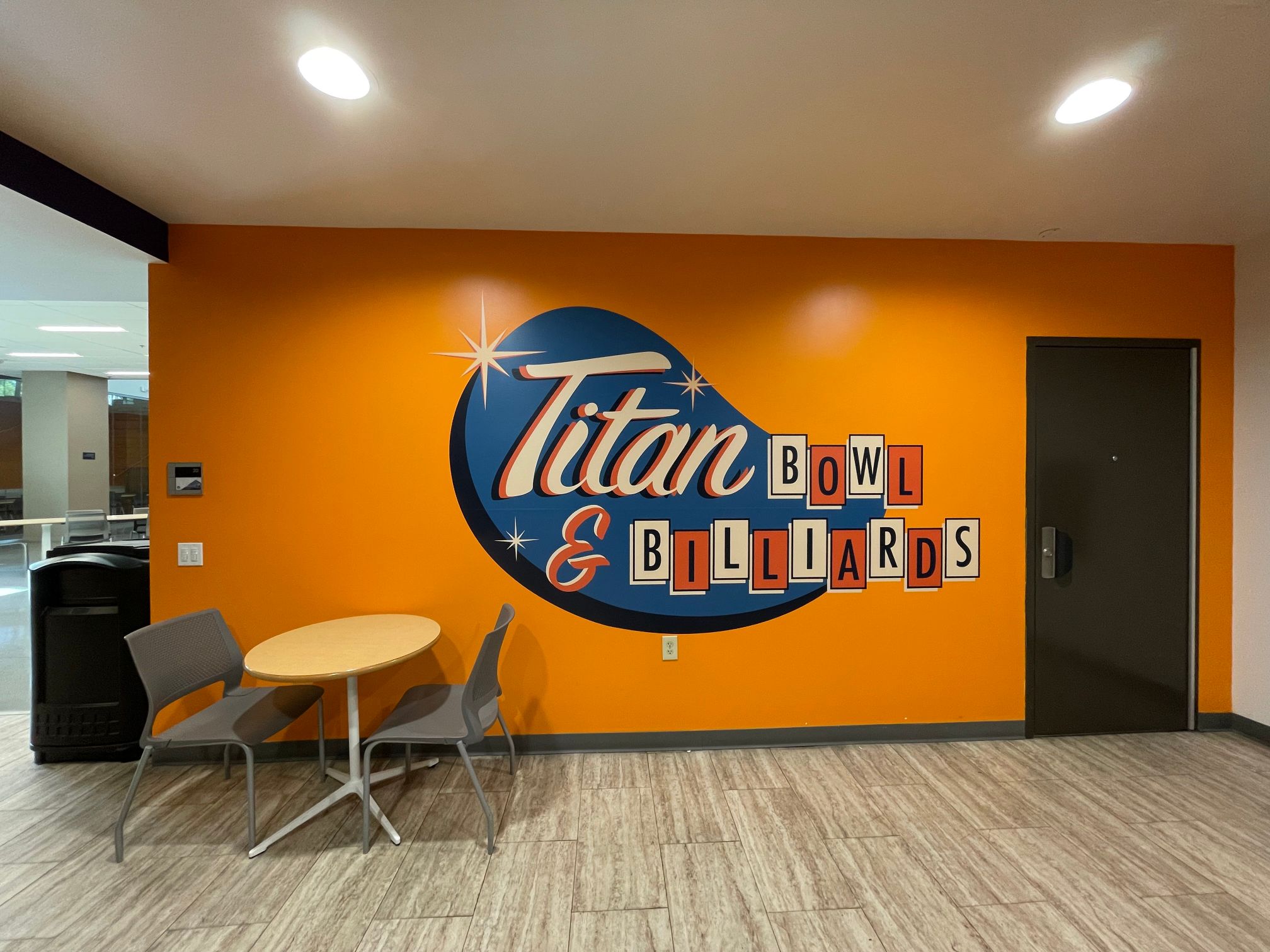 Retro Wall Graphics Add Pizzazz to Cal State Fullerton Student Union