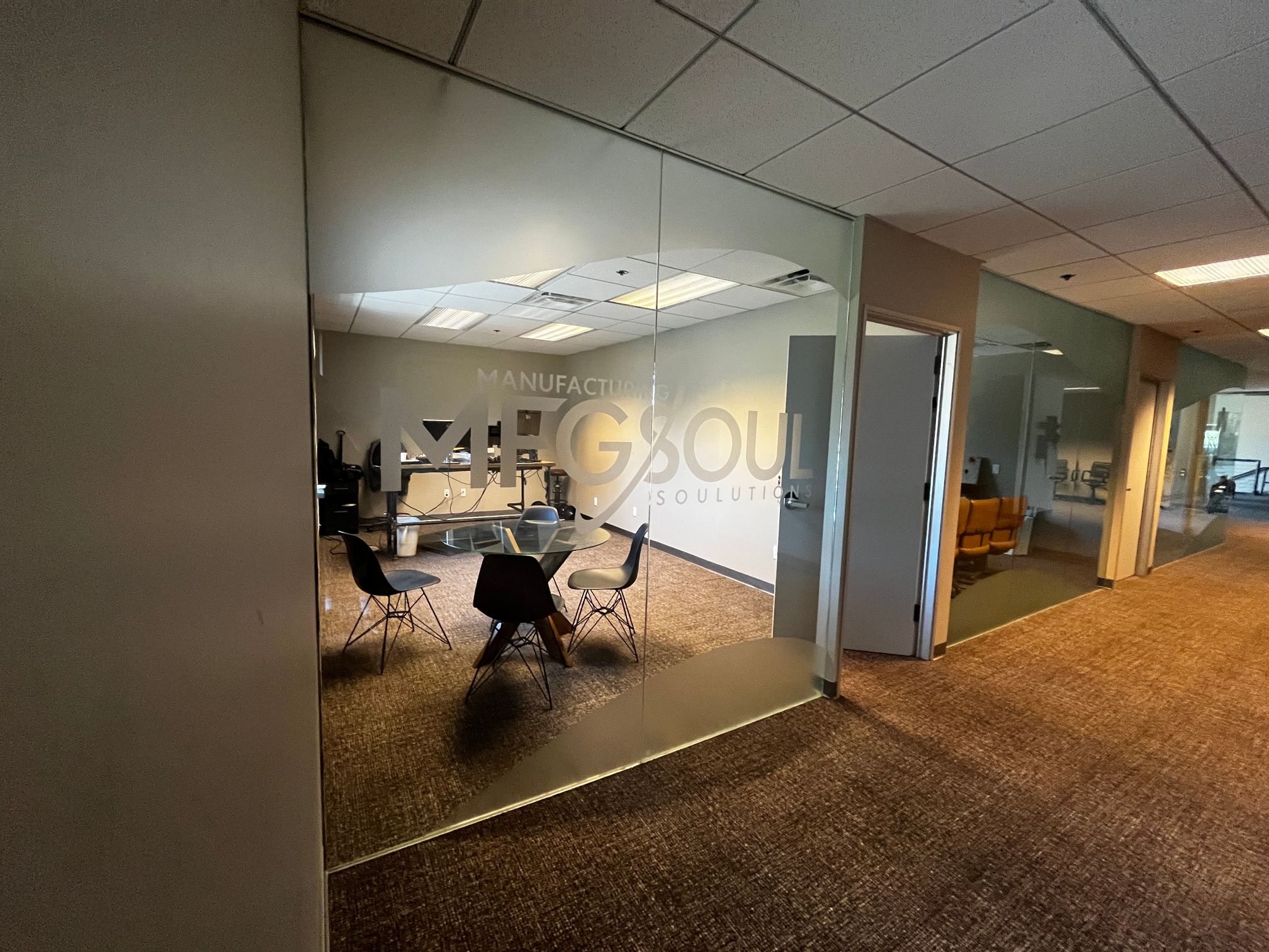 Frosted and Etched Glass Graphics for Offices in Orange County CA Add Flair and Branding