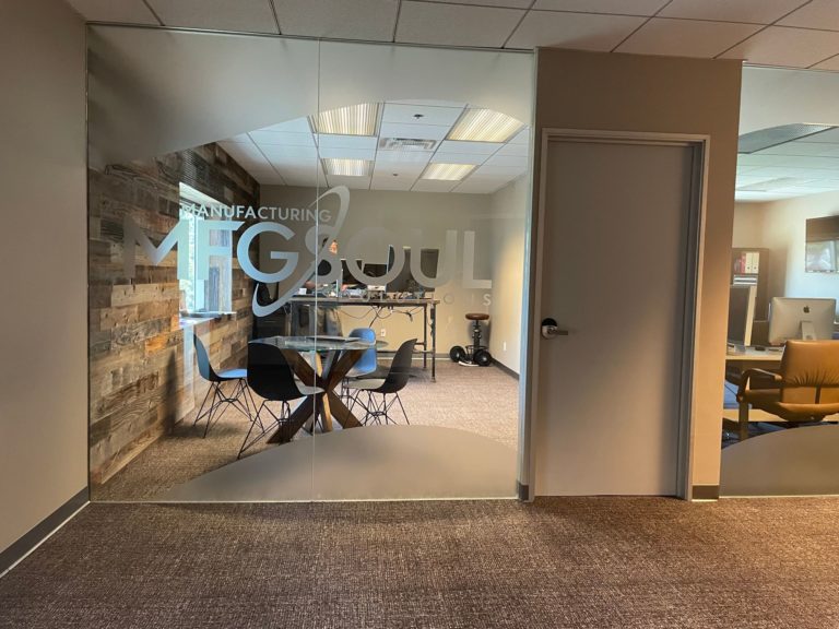 Frosted and Etched Glass Graphics for Offices in Orange County, CA