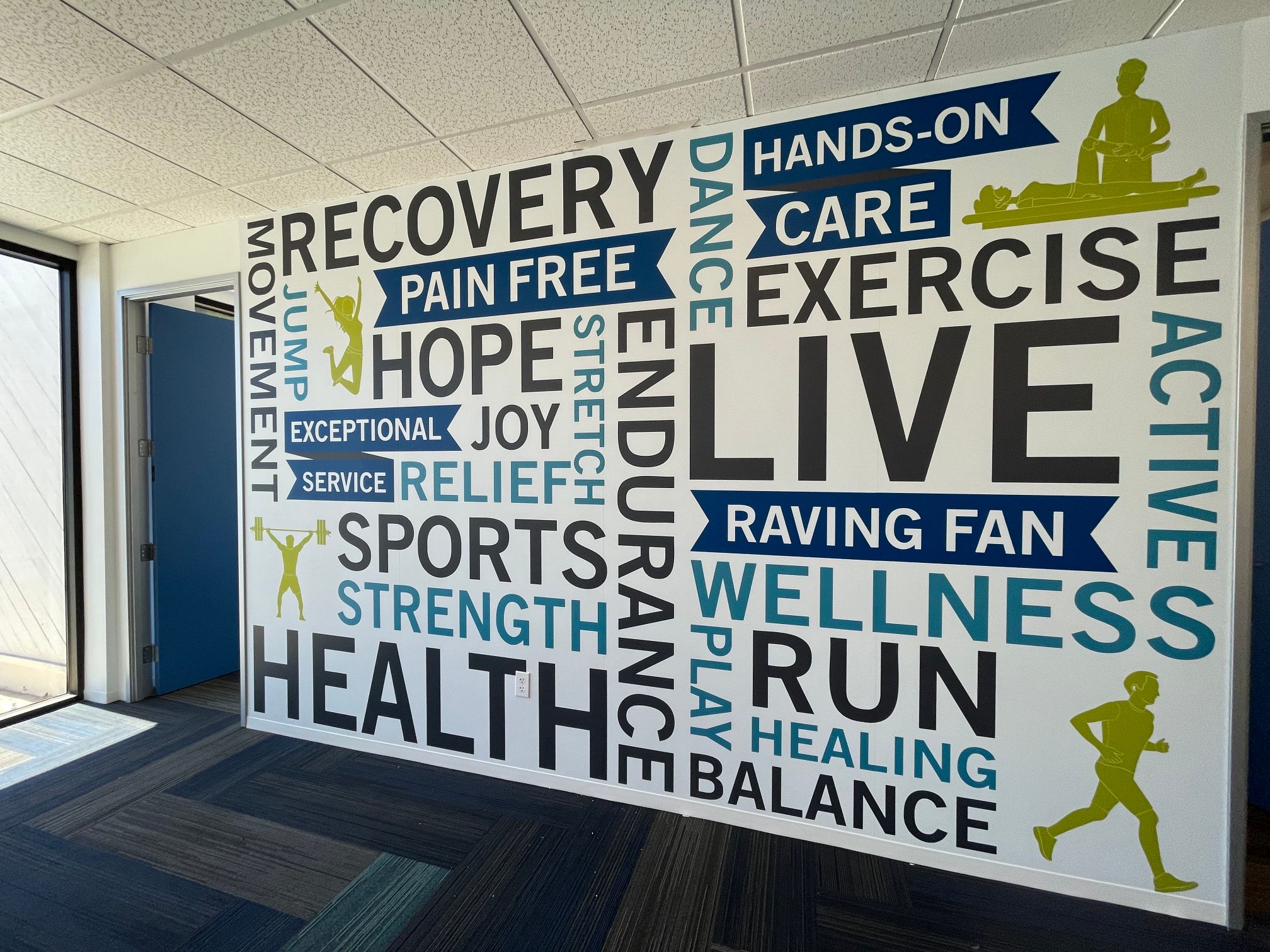 Custom Designed Wall Graphics Printed and Installed for Commercial Customers in Orange County CA