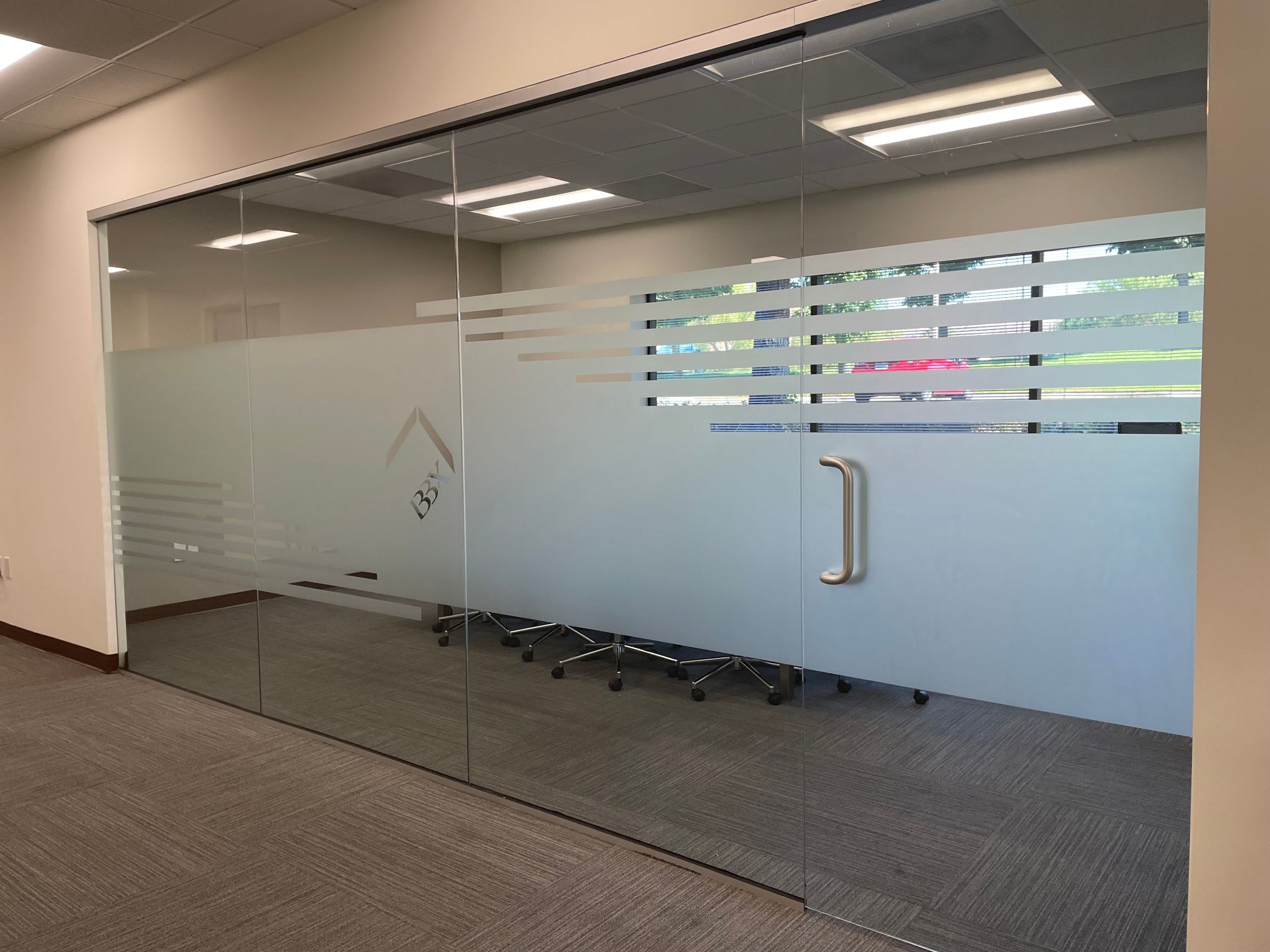 Frosted and Etched Glass Graphics for Offices in Los Angeles