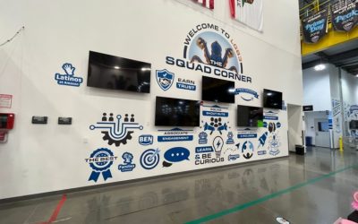 Custom Designed Wall Graphics for Amazon in Eastvale, CA Brand Employee Communication Zone!