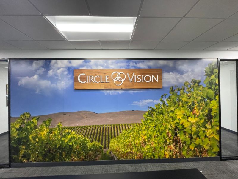 Printed Wallpaper for Offices in Tustin, CA, Adds Interest and Branding to Your Commercial Space