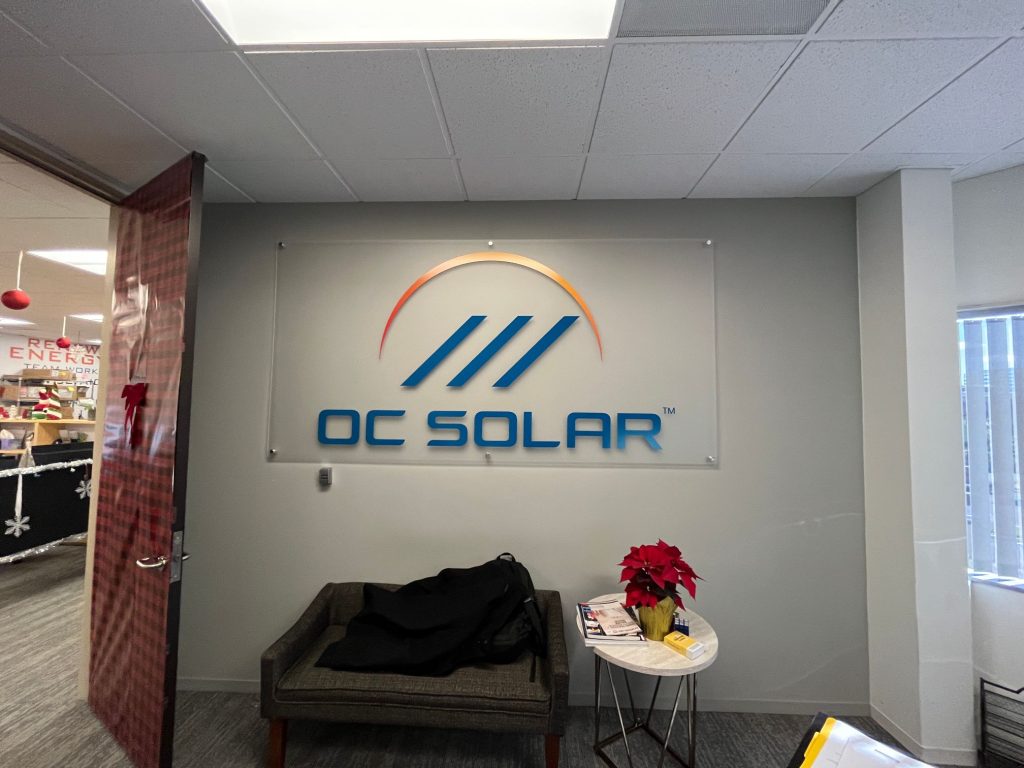 Frosted Acrylic Lobby Logo Signs Make a Statement for Businesses in Irvine CA