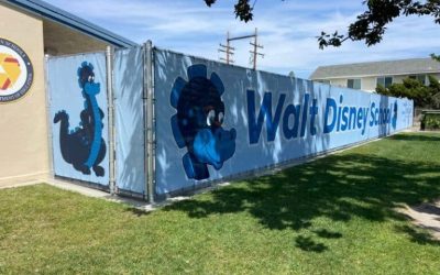 Schools in Orange County, CA, Benefit from Mesh Fence Banners for School Branding and Visual Appeal in the Playground!