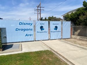 school banners for fencing in orange county, ca