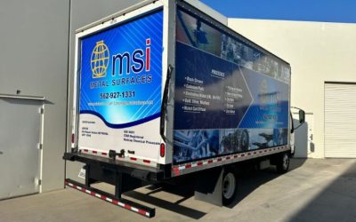 Vinyl Graphics and Decals Advertise on Commercial Trucks in Los Angeles, CA!