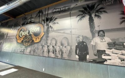 Wall Graphics for the Fullerton Police Department’s Sports Bar in Orange County, CA!