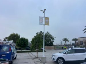 light pole banners installations in orange county, ca