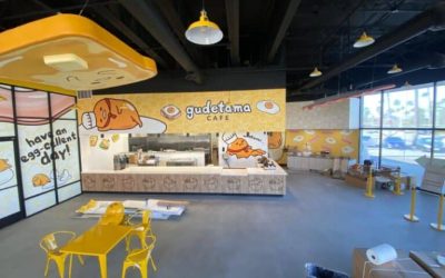 Signs and Graphics Prepare Gudetama Café in Buena Park, CA, for the Grand Opening!