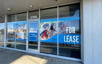 Retail Space “For Lease” Window Graphics in Anaheim, CA, are Graffiti-Proof!