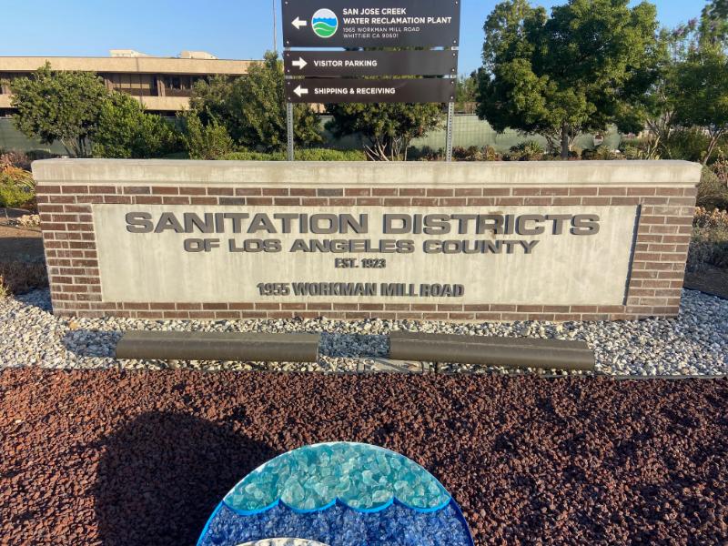 Before: LA Sanitation Districts Monument Sign 
