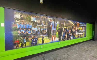 Custom Designed Wall Graphics and Dry Erase Scoreboard for Santa Ana Valley High School’s New Golf Center!