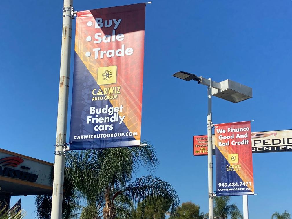 Pole Banners For Auto Dealers