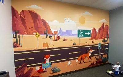 Wall Wraps and Murals for Offices in Fontana, CA, Add Interest and Build Team Unity!