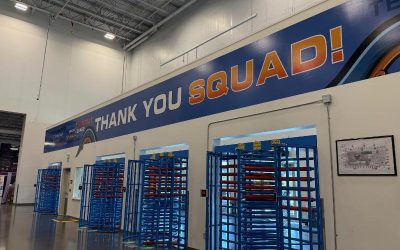 Amazon LGB3 in Eastvale, CA Thanks Employees for their Work in Different Languages with Vinyl Wall Graphics!