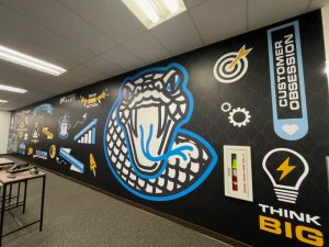 Vision and Values wall graphics for offices in orange county, ca