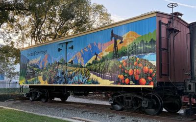 3M Vinyl Wrap of Mural Installed on Santa Fe Springs Historic Train Car by Superior Signs and Graphics!
