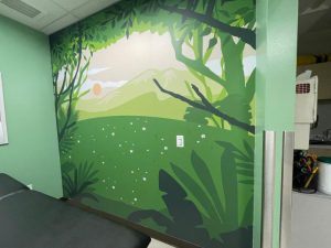 Wall graphics for treatment rooms in los angeles, ca