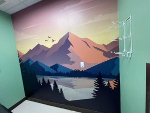 custom wall graphic designs for treatment rooms in los angles, ca