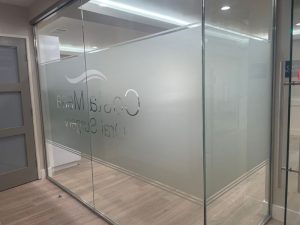 frosted glass for privacy in offices in costa mesa ca