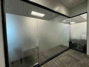 etched and frosted glass graphics for offices in orange county, ca